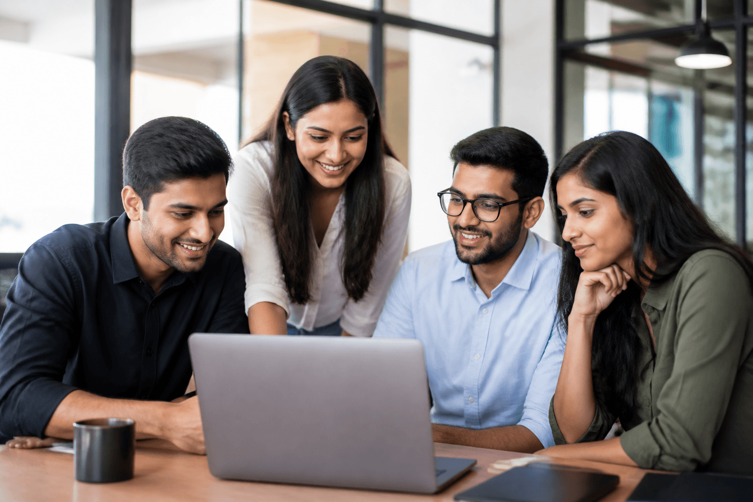 Syncpedia founding team collaborating