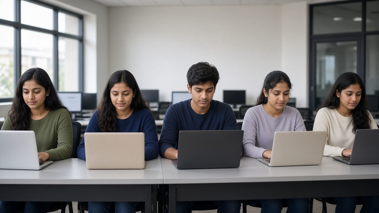 A class working through a cloud lab