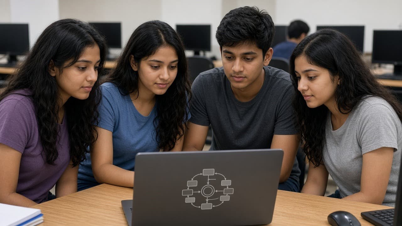 Engineers reviewing a delivery path together