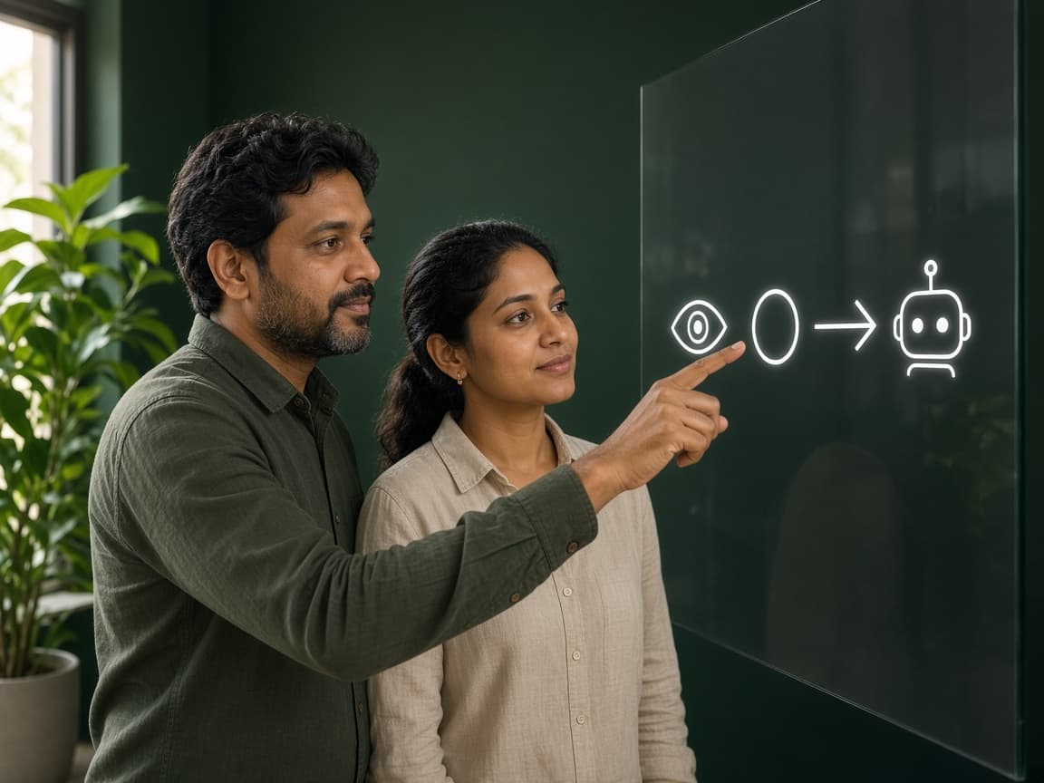 A mentor and a learner mapping a simple agent for a team