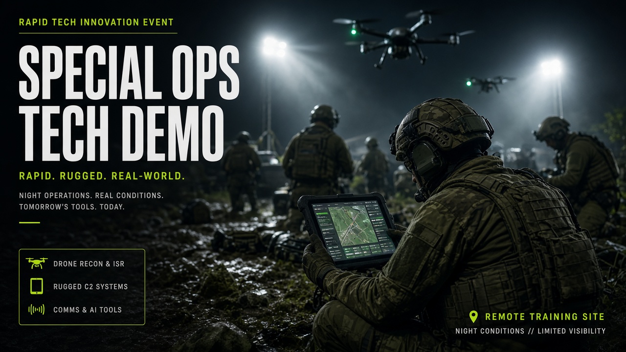 Pentagon's Special Ops Office to Host Rapid Tech Innovation Event